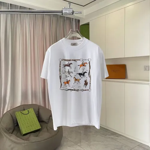 Hermes T-Shirts Short Sleeved For Unisex #1429668 $42.00 USD, Wholesale Replica Hermes T-Shirts