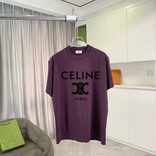 Celine T-Shirts Short Sleeved For Unisex #1429709 $42.00 USD, Wholesale Replica Celine T-Shirts