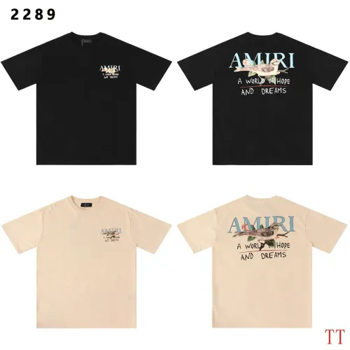 Replica Amiri T-Shirts Short Sleeved For Unisex #1429915 $32.00 USD for Wholesale