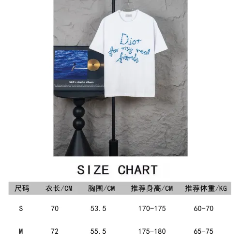 Replica Christian Dior T-Shirts Short Sleeved For Unisex #1430127 $36.00 USD for Wholesale