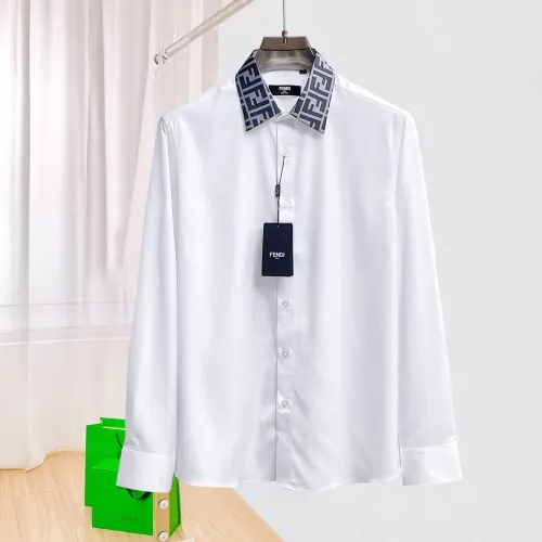 Fendi Shirts Long Sleeved For Men #1430141 $80.00 USD, Wholesale Replica Fendi Shirts