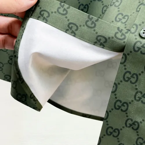 Replica Gucci Shirts Long Sleeved For Men #1430142 $80.00 USD for Wholesale