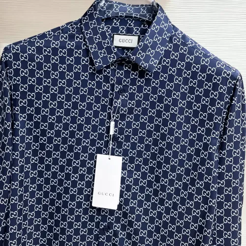 Replica Gucci Shirts Long Sleeved For Men #1430144 $80.00 USD for Wholesale