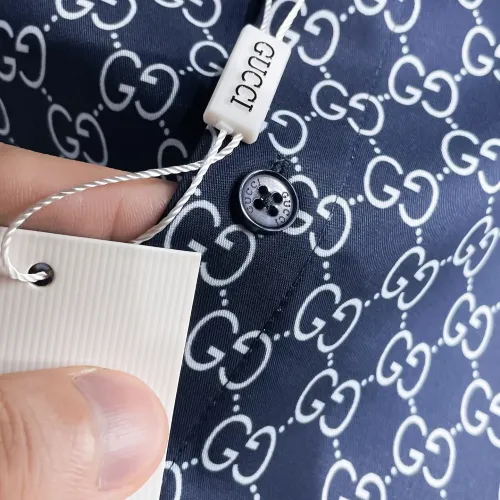 Replica Gucci Shirts Long Sleeved For Men #1430144 $80.00 USD for Wholesale