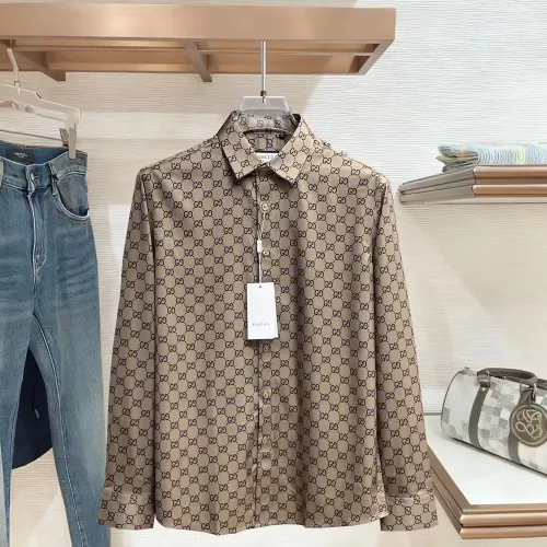 Gucci Shirts Long Sleeved For Men #1430145 $80.00 USD, Wholesale Replica Gucci Shirts
