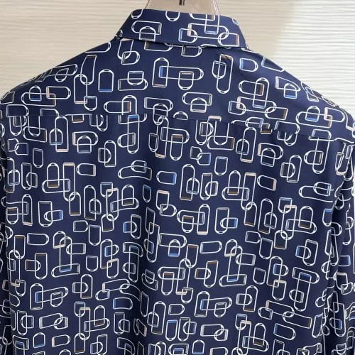 Replica Hermes Shirts Long Sleeved For Men #1430148 $80.00 USD for Wholesale