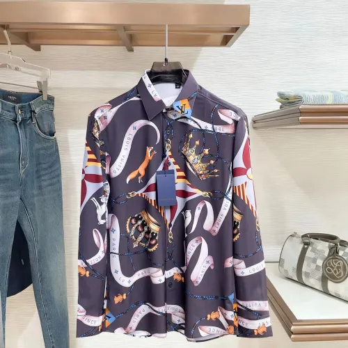 Louis Vuitton LV Shirts Long Sleeved For Men #1430153 $80.00 USD, Wholesale Replica Louis Vuitton LV Shirts