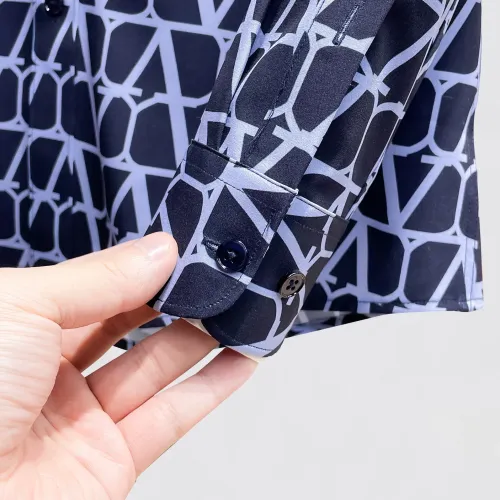 Replica Valentino Shirts Long Sleeved For Men #1430161 $80.00 USD for Wholesale