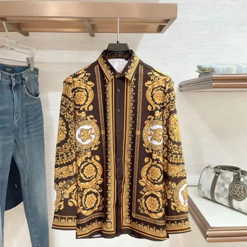 Versace Shirts Long Sleeved For Men #1430163 $80.00 USD, Wholesale Replica Versace Shirts