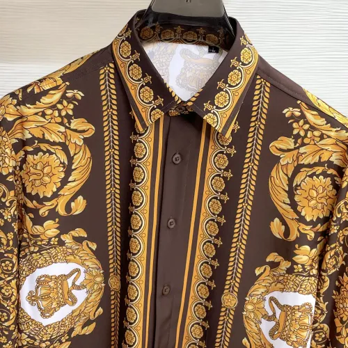 Replica Versace Shirts Long Sleeved For Men #1430163 $80.00 USD for Wholesale