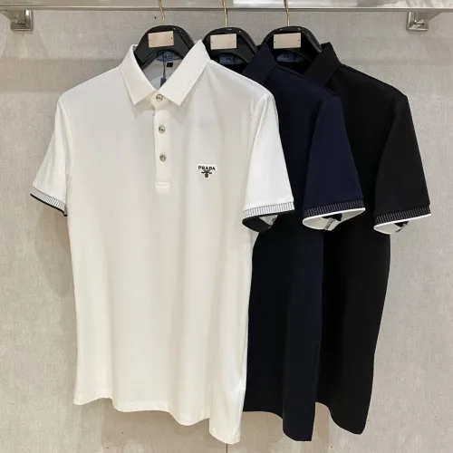 Replica Prada T-Shirts Short Sleeved For Men #1430258 $80.00 USD for Wholesale