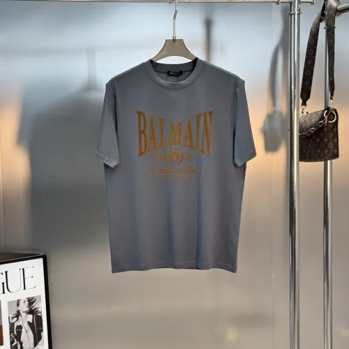 Balmain T-Shirts Short Sleeved For Men #1430382 $76.00 USD, Wholesale Replica Balmain T-Shirts