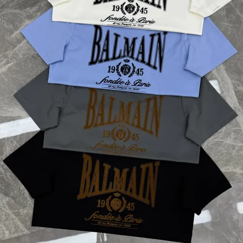 Replica Balmain T-Shirts Short Sleeved For Men #1430382 $76.00 USD for Wholesale