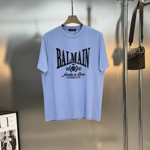 Balmain T-Shirts Short Sleeved For Men #1430384 $76.00 USD, Wholesale Replica Balmain T-Shirts