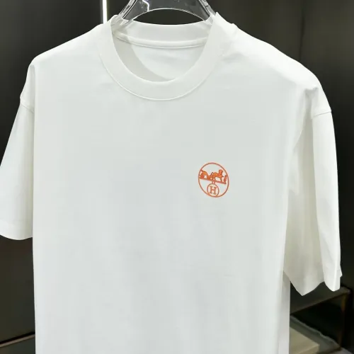 Replica Hermes T-Shirts Short Sleeved For Men #1430440 $56.00 USD for Wholesale