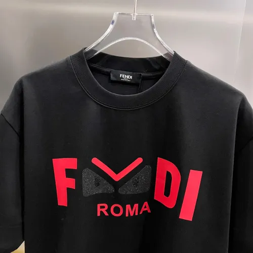 Replica Fendi T-Shirts Short Sleeved For Unisex #1430618 $38.00 USD for Wholesale