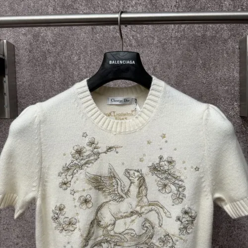 Replica Christian Dior T-Shirts Short Sleeved For Women #1430692 $92.00 USD for Wholesale