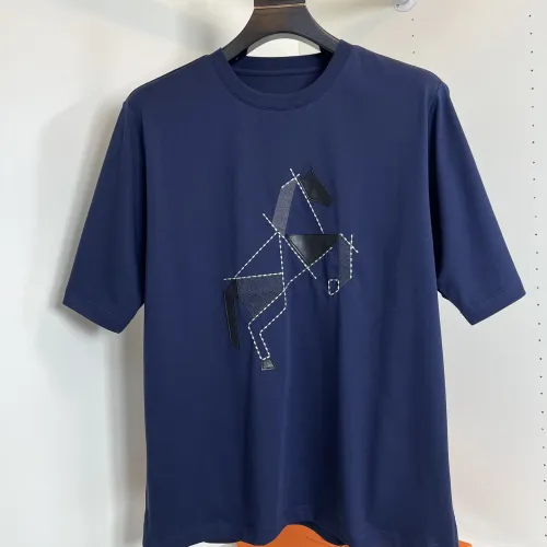 Hermes T-Shirts Short Sleeved For Men #1430718 $72.00 USD, Wholesale Replica Hermes T-Shirts
