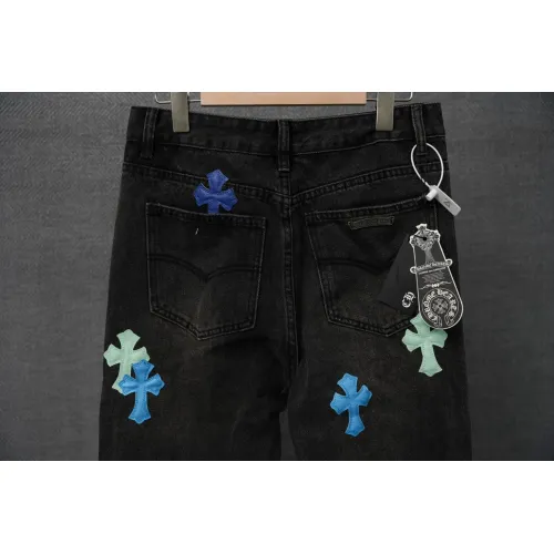 Replica Chrome Hearts Jeans For Men #1430743 $48.00 USD for Wholesale