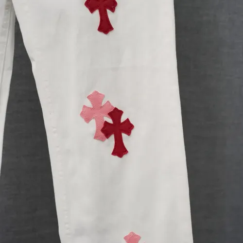 Replica Chrome Hearts Jeans For Men #1430753 $48.00 USD for Wholesale
