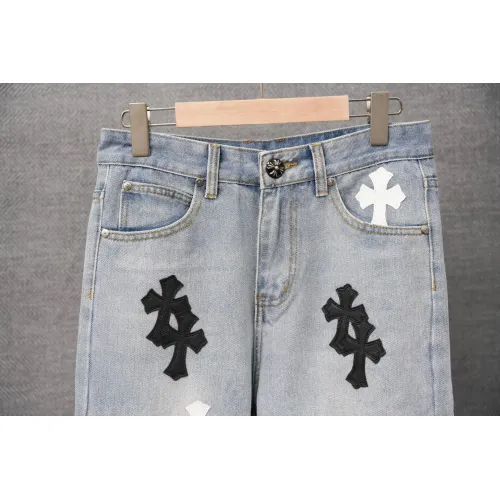 Replica Chrome Hearts Jeans For Men #1430766 $52.00 USD for Wholesale