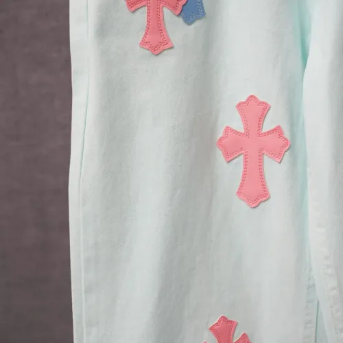 Replica Chrome Hearts Jeans For Men #1430769 $52.00 USD for Wholesale