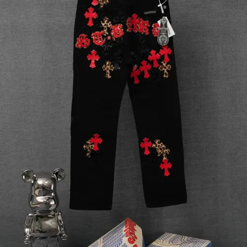Replica Chrome Hearts Jeans For Men #1430773 $52.00 USD for Wholesale