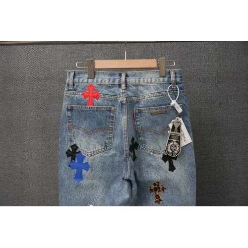 Replica Chrome Hearts Jeans For Men #1430802 $60.00 USD for Wholesale
