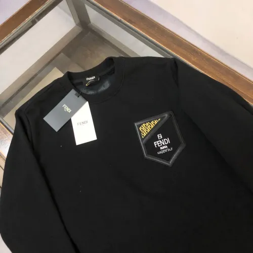 Replica Fendi Hoodies Long Sleeved For Unisex #1431228 $42.00 USD for Wholesale