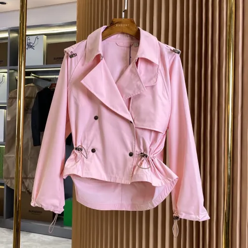 Burberry Trench Coat Long Sleeved For Women #1431444 $132.00 USD, Wholesale Replica Burberry Trench Coat