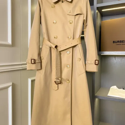 Burberry Trench Coat Long Sleeved For Women #1431453 $162.00 USD, Wholesale Replica Burberry Trench Coat