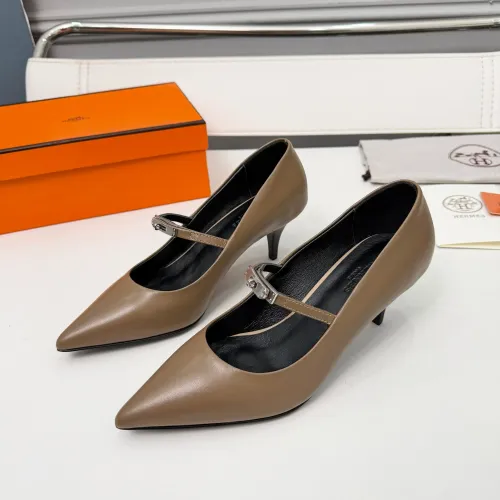 Hermes High-Heeled Shoes For Women #1431679 $98.00 USD, Wholesale Replica Hermes High-Heeled Shoes