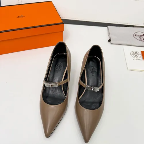 Replica Hermes High-Heeled Shoes For Women #1431679 $98.00 USD for Wholesale