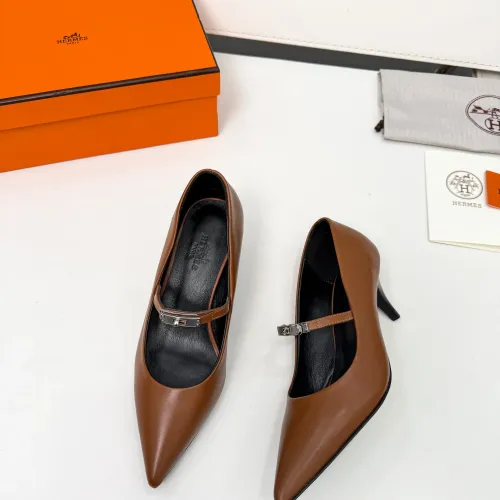 Replica Hermes High-Heeled Shoes For Women #1431680 $98.00 USD for Wholesale