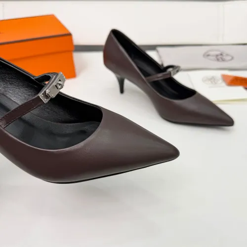Replica Hermes High-Heeled Shoes For Women #1431681 $98.00 USD for Wholesale