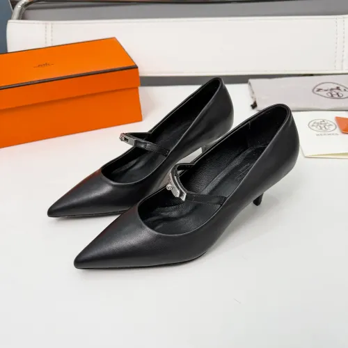 Hermes High-Heeled Shoes For Women #1431682 $98.00 USD, Wholesale Replica Hermes High-Heeled Shoes
