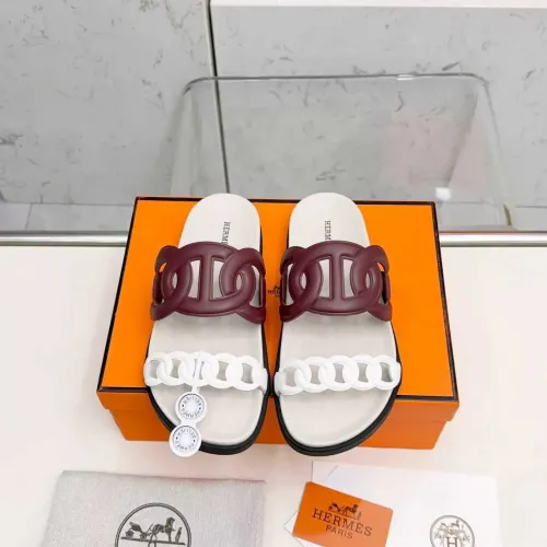 Replica Hermes Slippers For Women #1431950 $96.00 USD for Wholesale