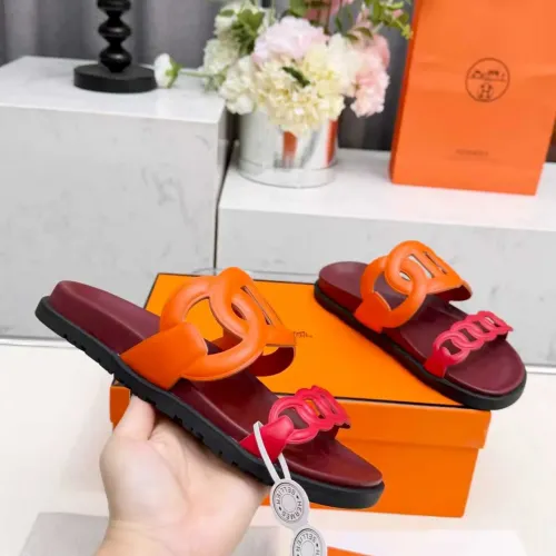 Replica Hermes Slippers For Women #1431952 $96.00 USD for Wholesale