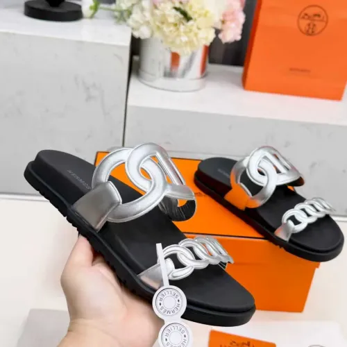 Replica Hermes Slippers For Women #1431954 $96.00 USD for Wholesale