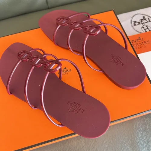 Replica Hermes Slippers For Women #1431981 $48.00 USD for Wholesale
