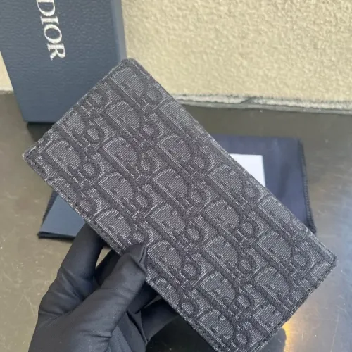 Replica Christian Dior AAA Man Long Wallets #1432050 $60.00 USD for Wholesale