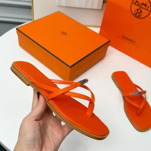 Replica Hermes Slippers For Women #1432089 $82.00 USD for Wholesale
