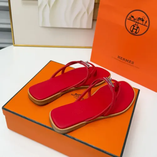 Replica Hermes Slippers For Women #1432092 $82.00 USD for Wholesale