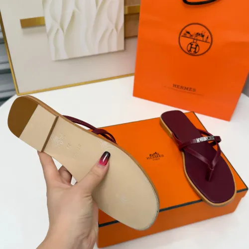 Replica Hermes Slippers For Women #1432093 $82.00 USD for Wholesale