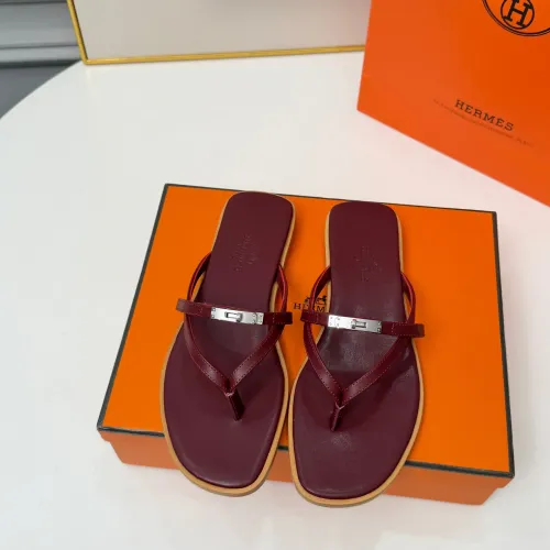 Replica Hermes Slippers For Women #1432093 $82.00 USD for Wholesale