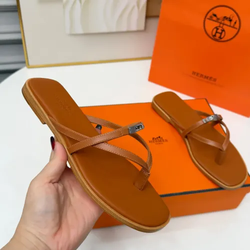 Replica Hermes Slippers For Women #1432094 $82.00 USD for Wholesale