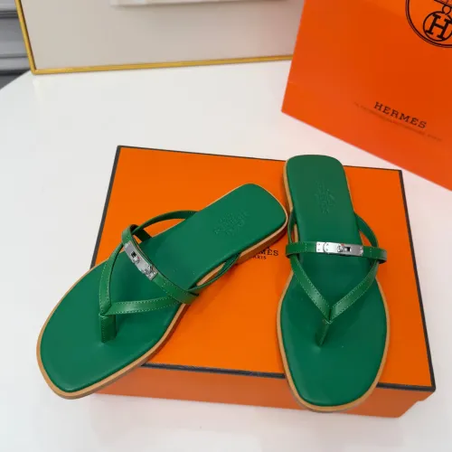 Replica Hermes Slippers For Women #1432095 $82.00 USD for Wholesale