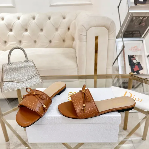 Replica Christian Dior Slippers For Women #1432136 $85.00 USD for Wholesale