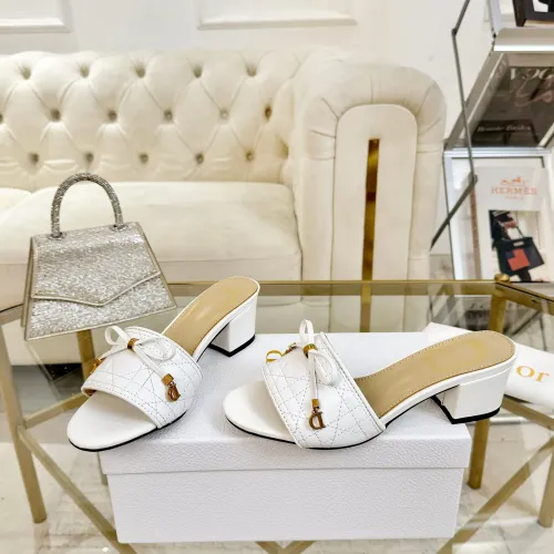 Replica Christian Dior Slippers For Women #1432138 $92.00 USD for Wholesale