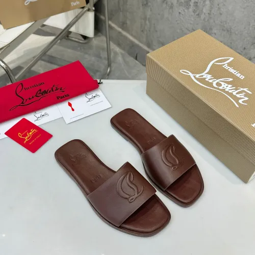 Replica Christian Louboutin CL Slippers For Women #1432221 $92.00 USD for Wholesale